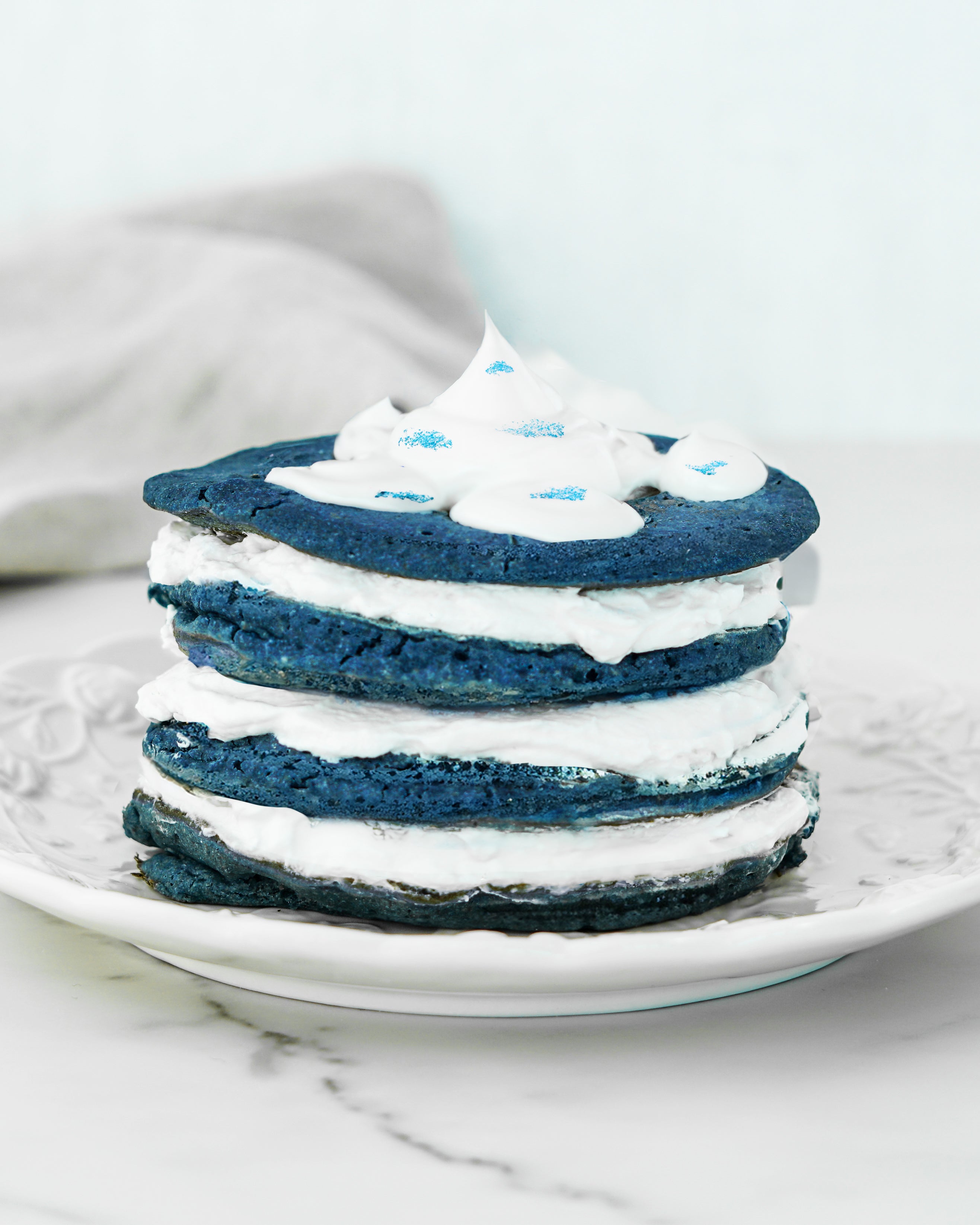 Blue Spirulina Pancakes