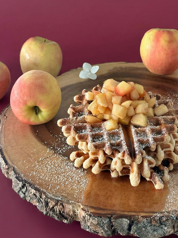Apple Pie Waffles with Apple Butter