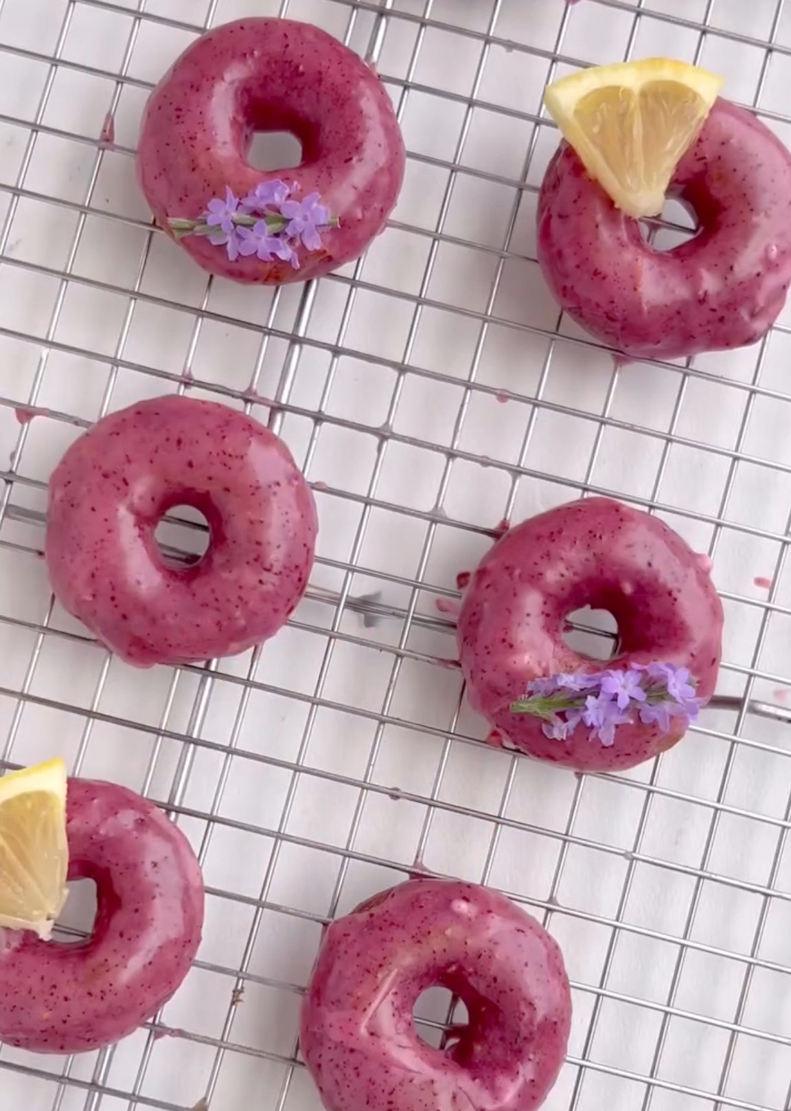 Blueberry Lemon Donuts