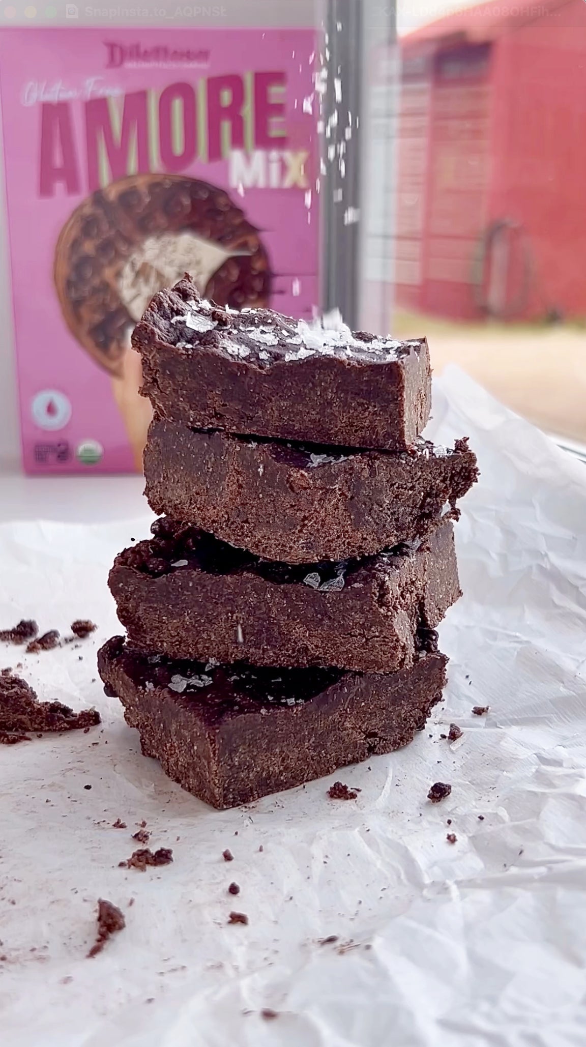 No-Bake Sea Salt Brownies