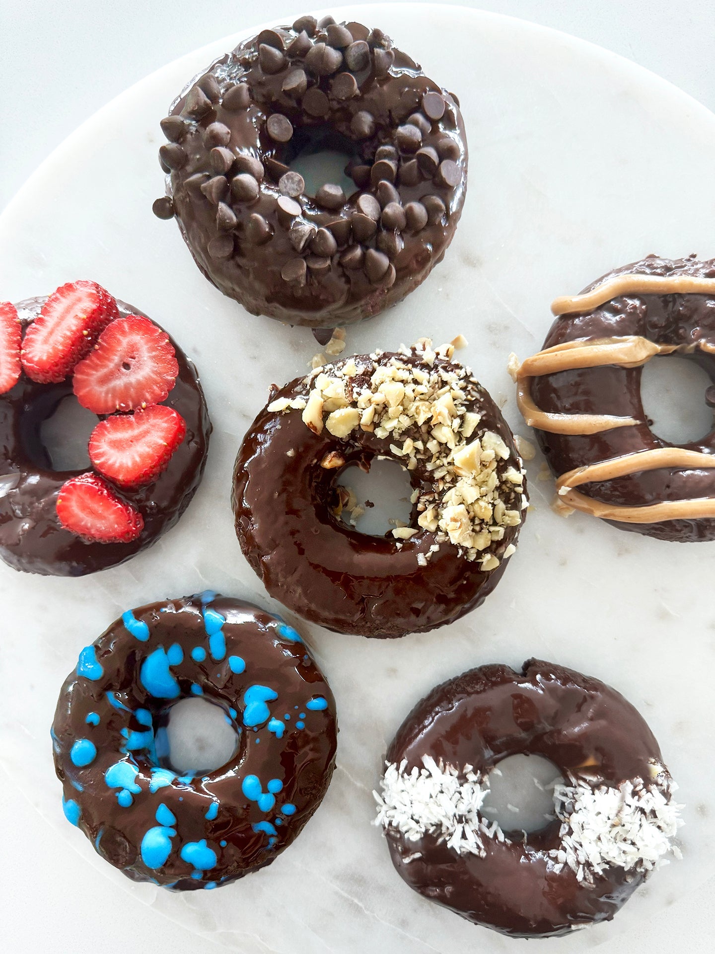 Choco-Glazed Baked Donuts