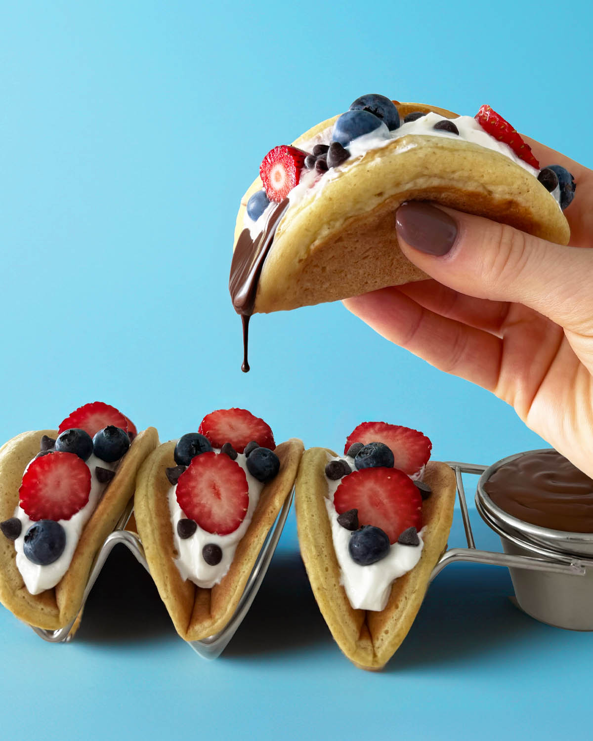 Stuffed Pancake Tacos