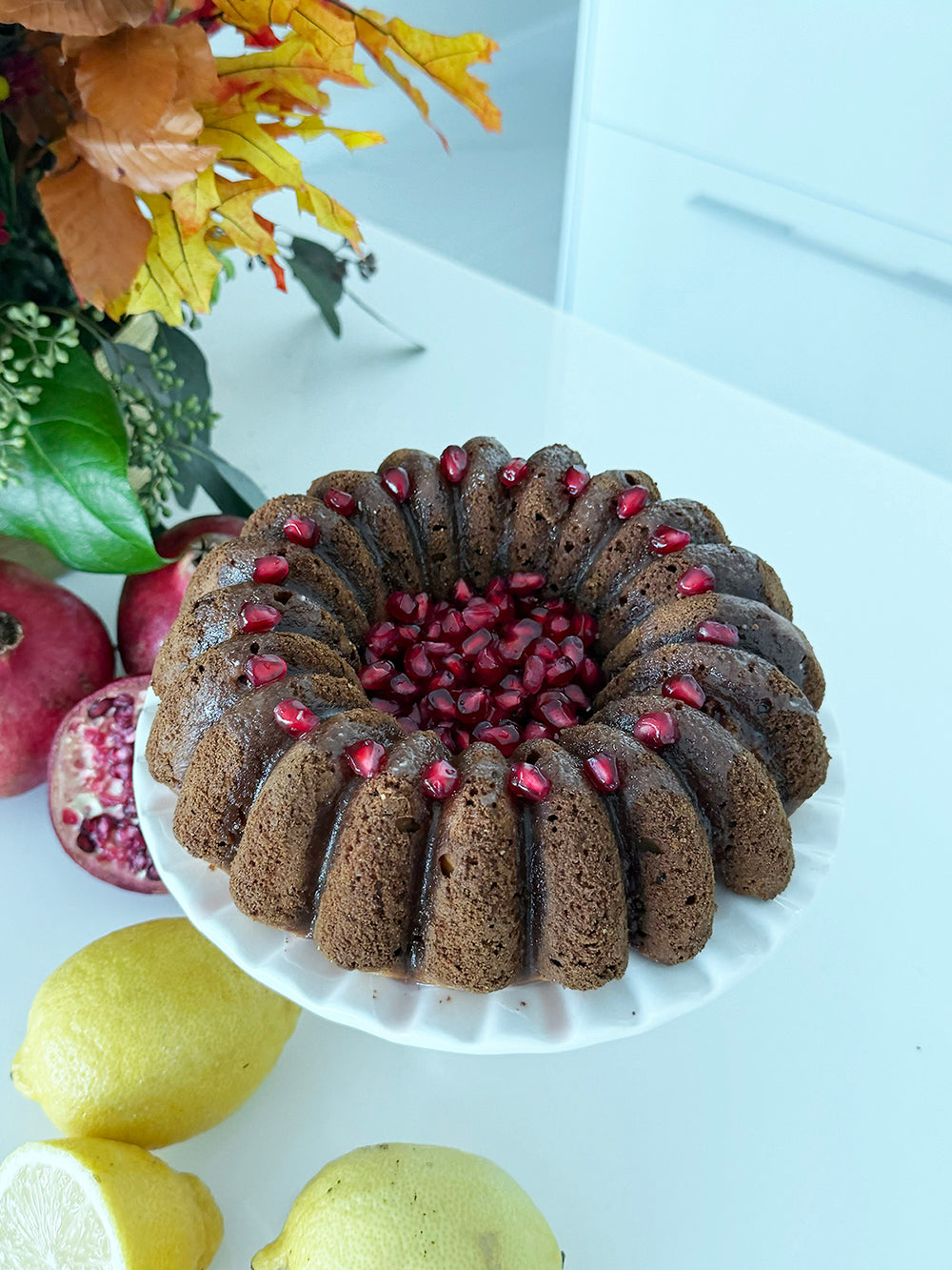 Pomegranate Limoncello Glazed Bundt