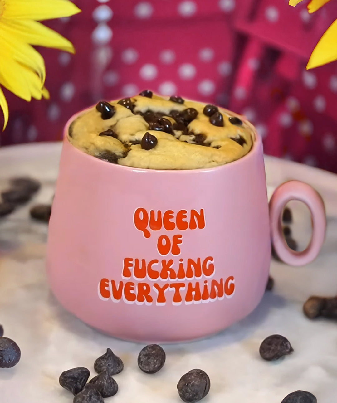 Chocolate Chip Cookie Mug Cake