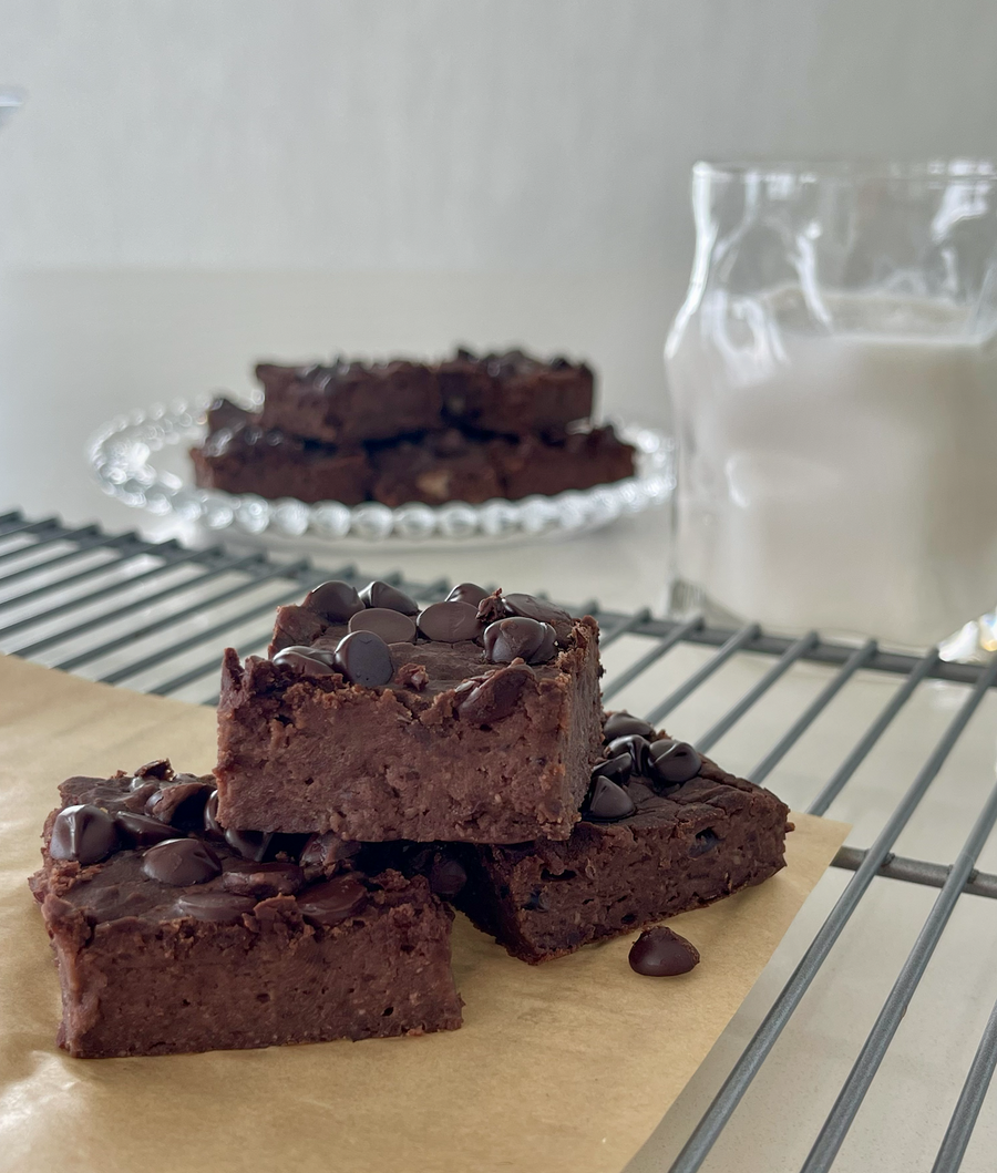 High Fiber Vegan Brownies