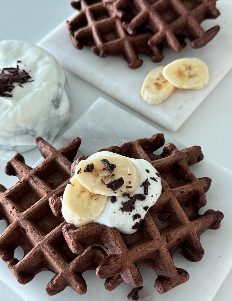 Vegan ChocoNana Waffles