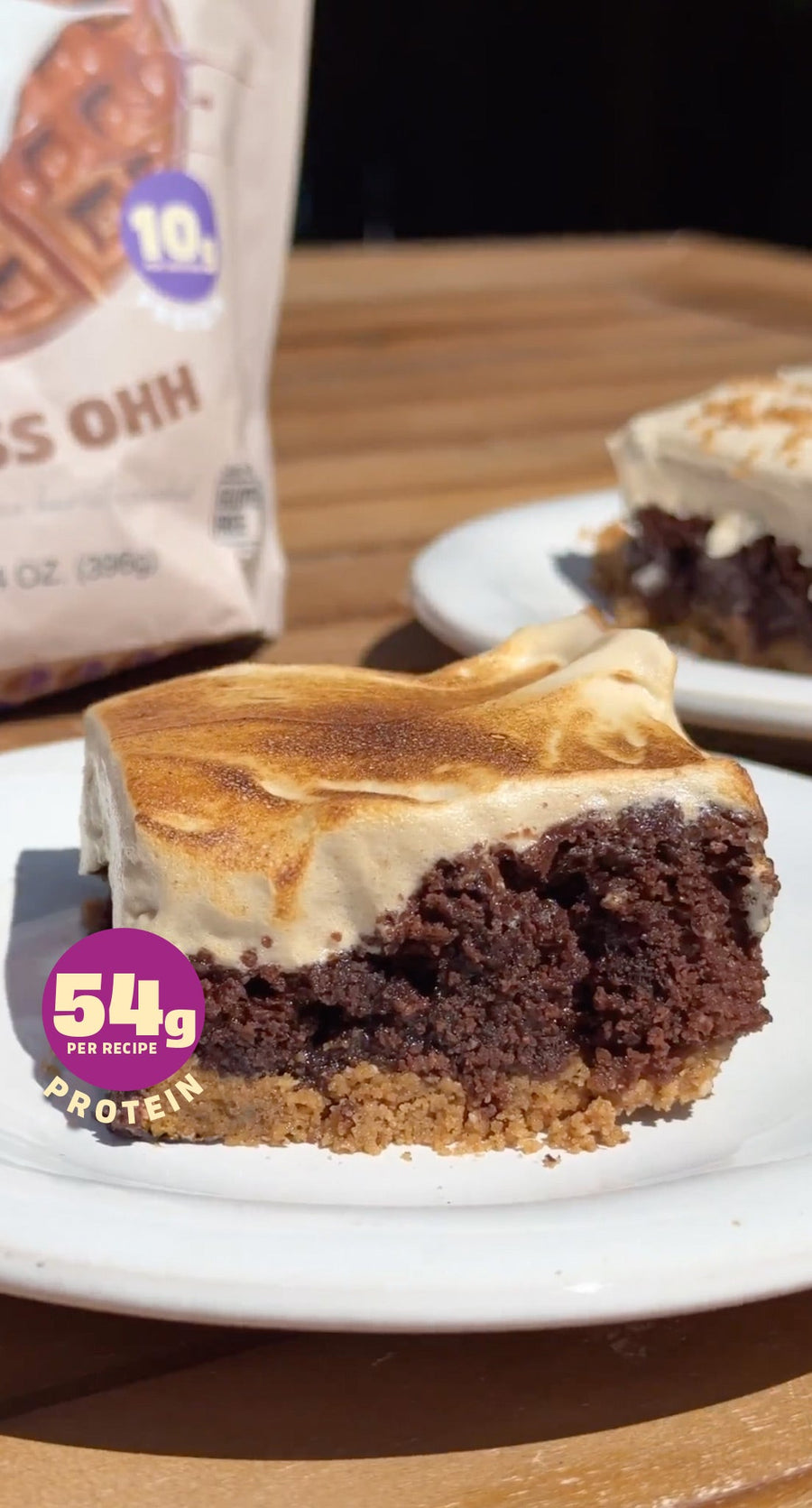 S’mores Espresso Protein Brownies