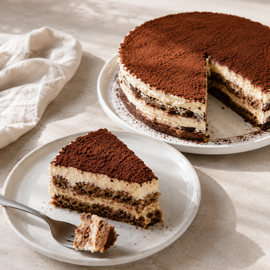 Protein Tiramisu Cake
